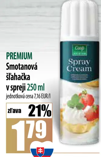 Premium smotanová šľahačka v spreji