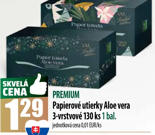 Therese Papierové utierky Aloe vera