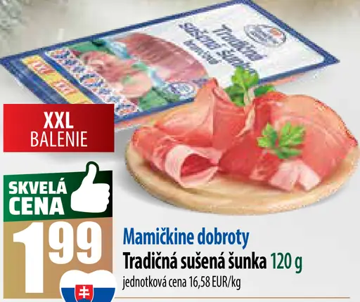 Mamičkine dobroty Tradičná sušená šunka