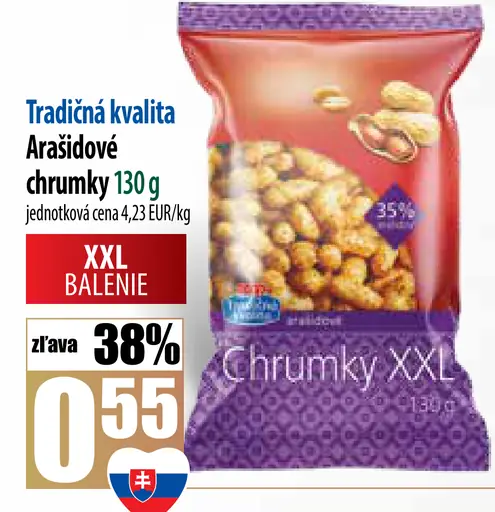 Tradičná kvalita Chrumky arašidové