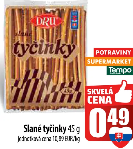 Dru slané tyčinky