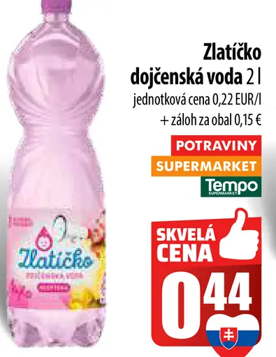Zlatíčko dojčenská voda