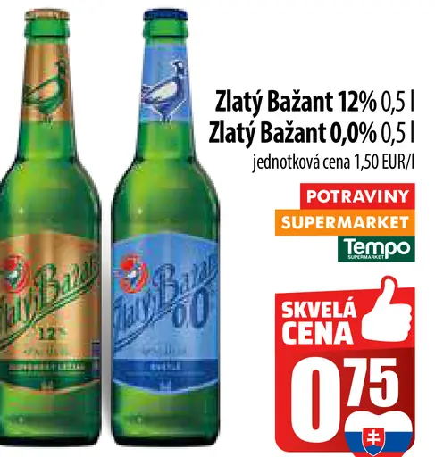 Zlatý Bažant 0,0% plechovka, Zlatý Bažant plechovka