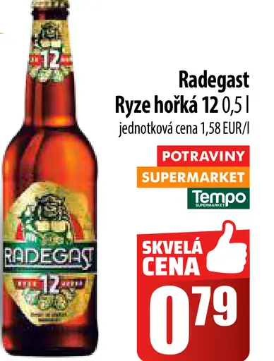 Radegast Ryze hořká 12 plechovka