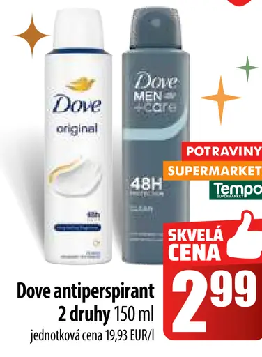 Dove antiperspirant