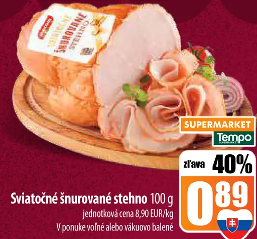 Sviatočné šnurované stehno