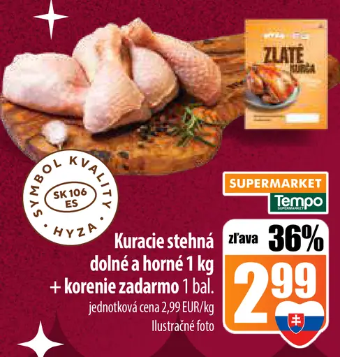 Kuracie stehná dolné a horné