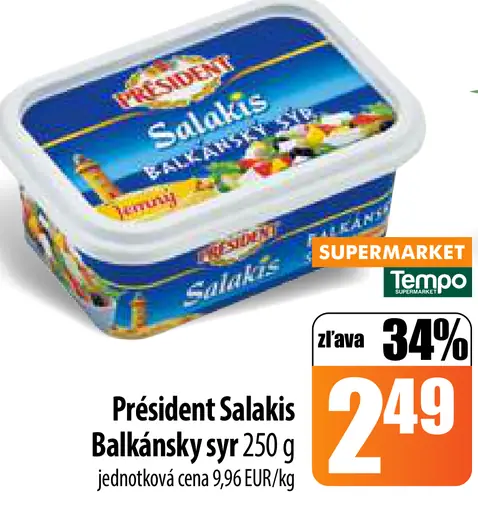 President Salakis Balkánsky syr