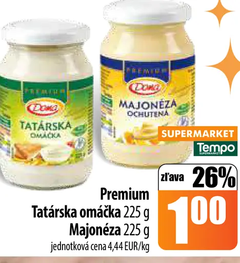 Toppo Tatárska omáčka a Majonéza Premium