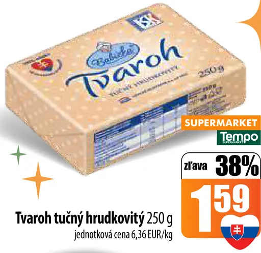 Tempo Tvaroh tučný hrudkovitý