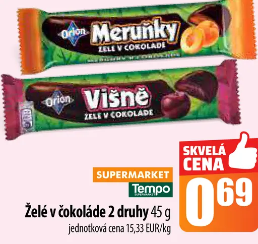 Orion želé v čokoláde