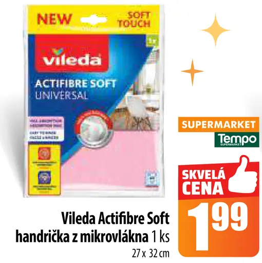 Vileda Actifibre Soft handrička z mikrovlákna