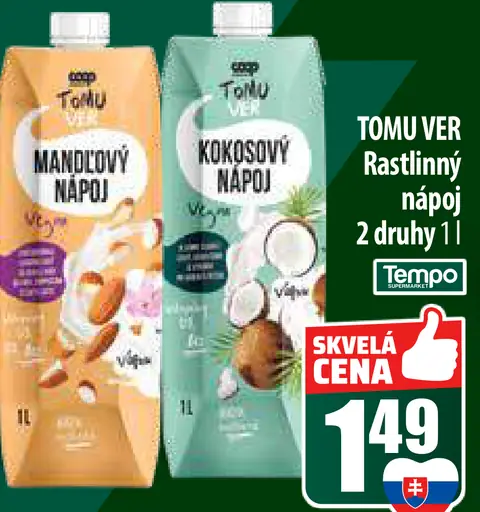 COOP Tomu Ver Rastlinný nápoj