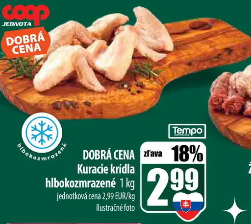 Dobrú cenu Kuracie krídla