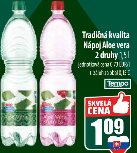 Tradičná kvalita nápoj s Aloe Vera
