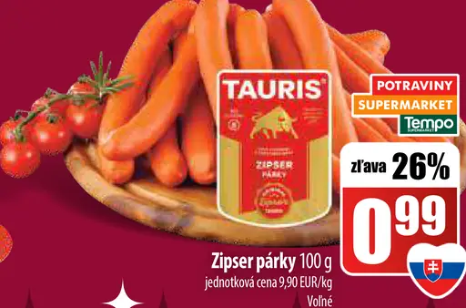 Tauris Zipser párky