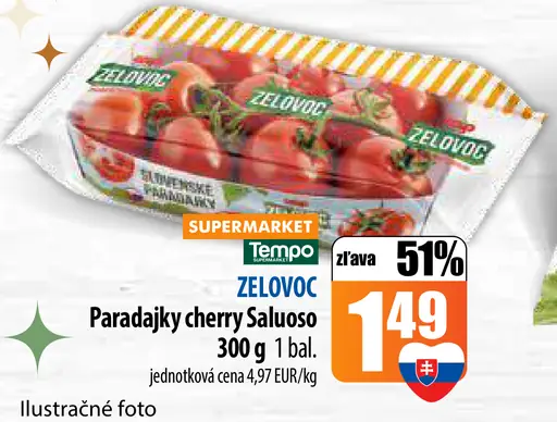 ZELOVOC Paradajky cherry Saluoso