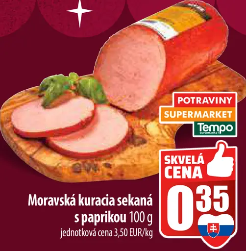 Moravská kuracia sekaná s paprikou