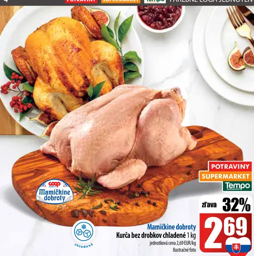 Mamičkine dobroty Kurča bez drobkov chladené