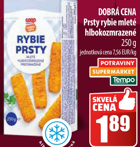 Coop Prsty rybie mleté hlboko zmrazené