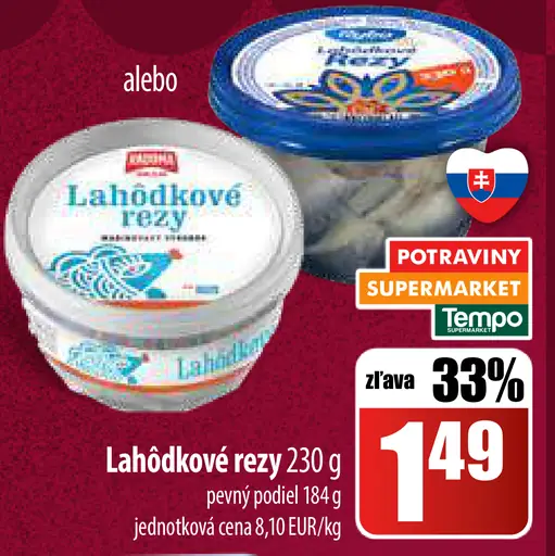 Radoma Lahôdkové rezzy