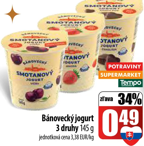 Bánovecký smotanový jogurt