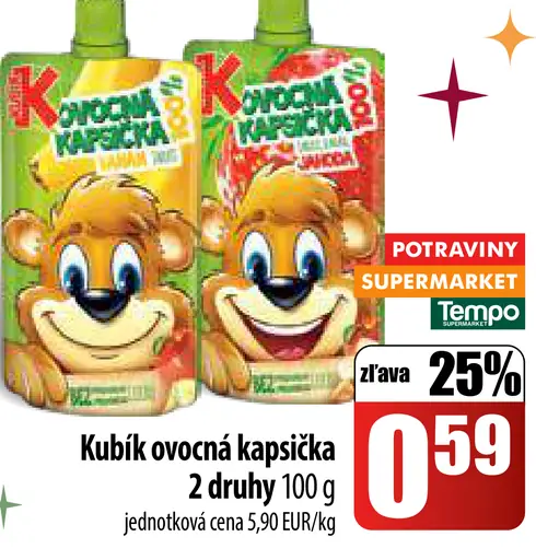 Kubík ovocná kapsička