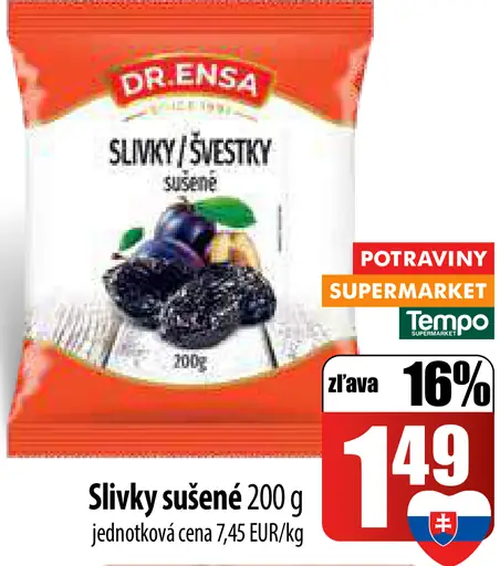 Dr.Ensa Sušené slivky
