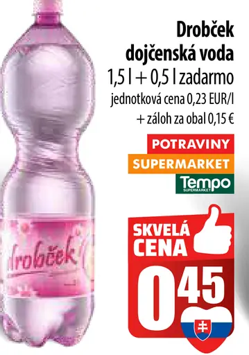 Drobček Dojčenská voda