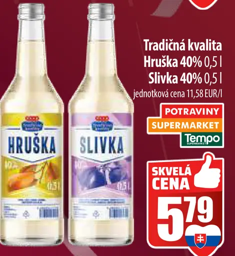Tradičná kvalita Hruška Slivka