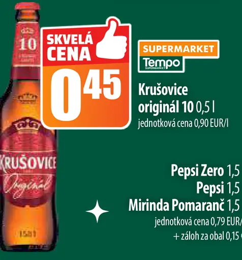 Krušovice original plechovka
