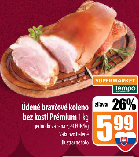 Údené bravčové koleno bez kosti prémium