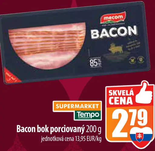 Mecom Bacon bok porciovaný