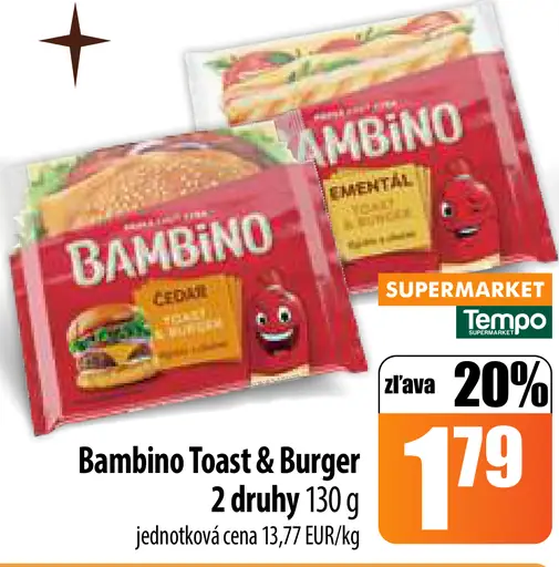 Bambino Toast & Burger ementál