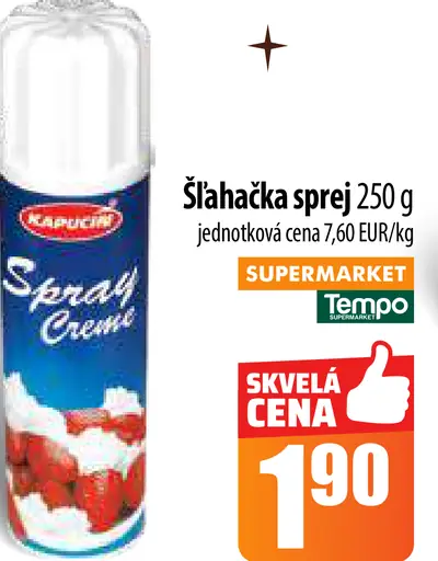 Kapurci šľahačka sprej