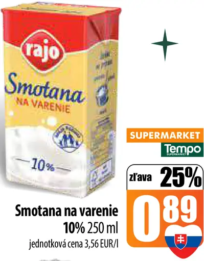 Rajo Smotana na varenie