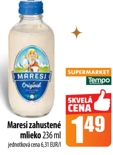 Maresi zahustené mlieko