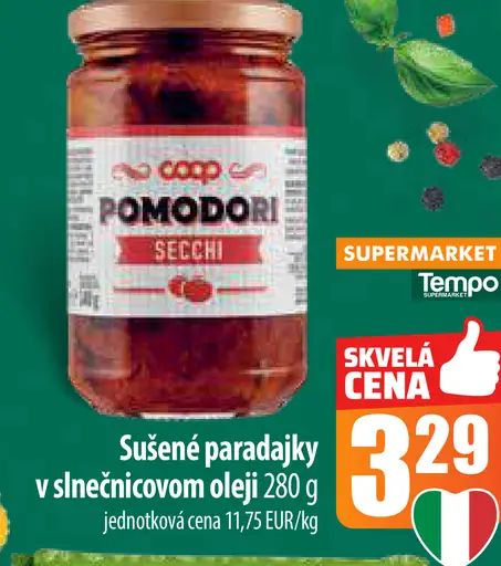 Coop Sušené paradajky v slnečnicovom oleji