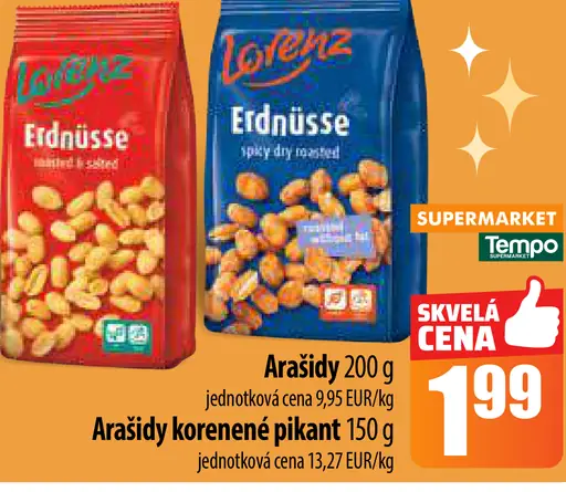 Lorenz Arašidy korenené pikant