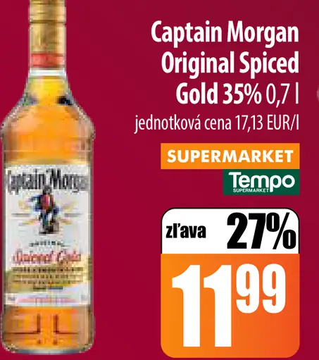 Captain Morgan Original Spiced Gold 35%