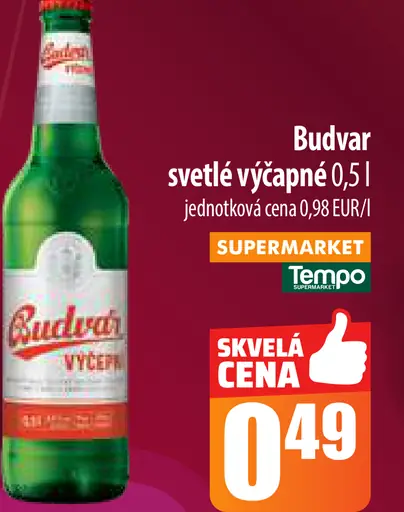 Budvar svetlé výčapné