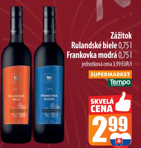 Zážitok Rulandské biele, Frankovka modrá