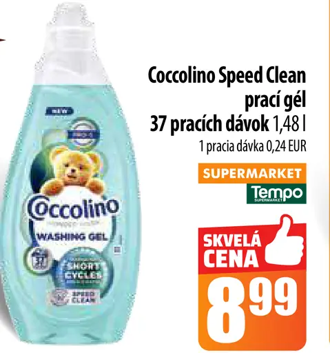 Coccolino Speed Clean prací gel