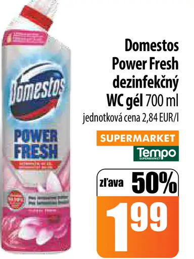Domestos Power Fresh dezinfekčný WC gél