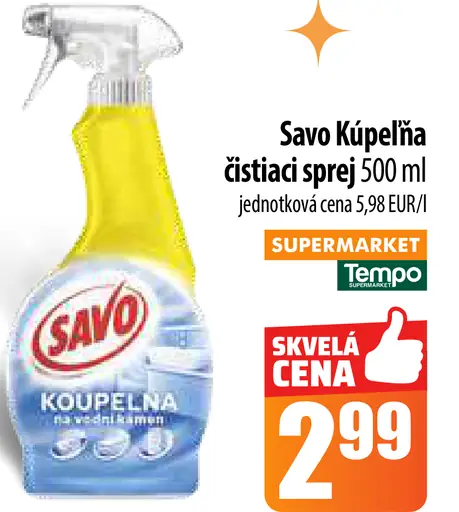 Savo Kúpeľňa čistiaci sprej