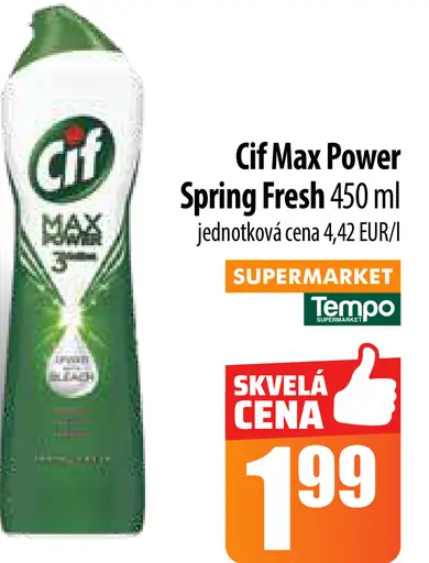 Cif Max Power Spring Fresh krém