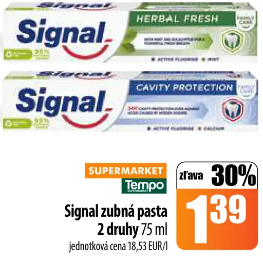 Signal zubná pasta