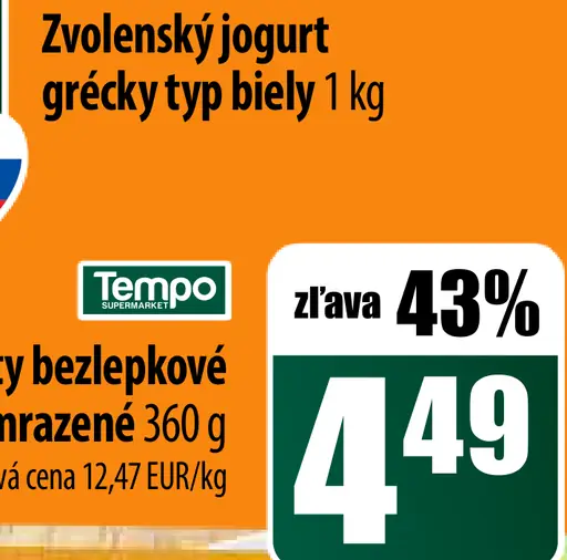 Zvolenský Smotanový jogurt grécky typ biely