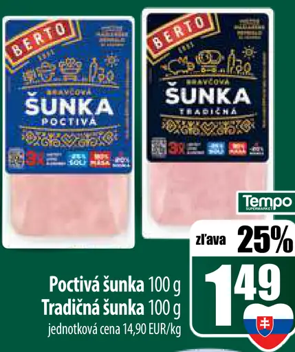 Berto Poctivá šunka