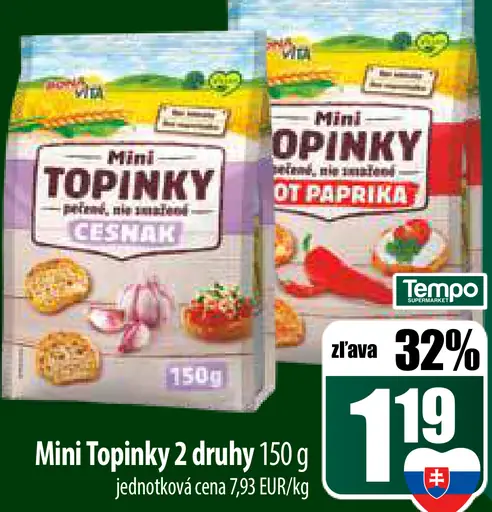 Mini Topinky 2 druhy